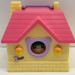 Vintage Y2k Epoch Hamtaro's Hide Away Ham-Ham House + Cappy Figure (D2)